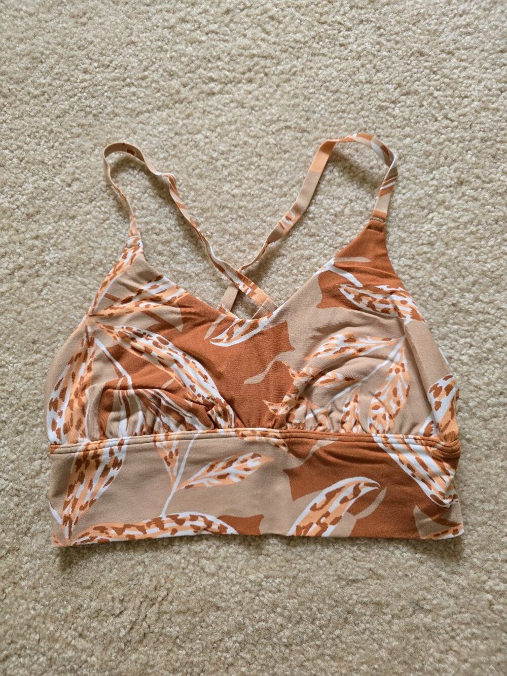 Aerie Offline Long Line Sports Bra witb Criss Cross Back